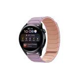 Светло-фиолетовый и розовый песочный [Броня, силикон, магнитный ремень]