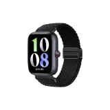 Черный, магнитная застежка, нейлоновая ткань, вязаный ремешок, черная пряжка