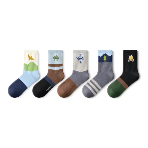 PRIMEET Носки Crew Мужские упаковка из 5 пар