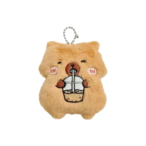 MORTEN SOLUM Милый Adorable Молочно-чайный Капибара Плюшевый Брелок 10 см Длина Тела