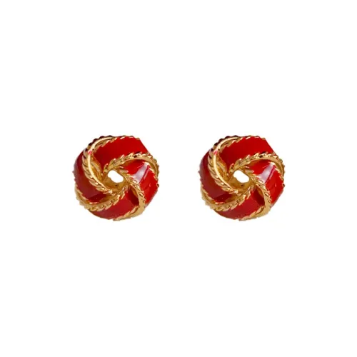BONAS Copper Stud Earrings Women's BONAS Медные серьги-гвоздики женские