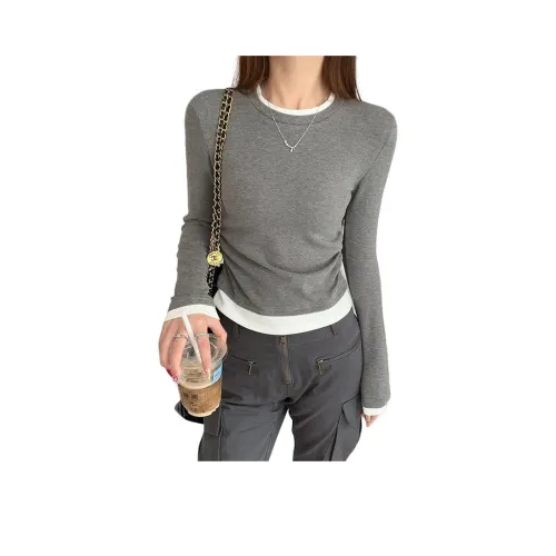 Lanza Темно-серые Женские T-рубашки