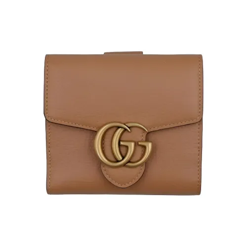 GUCCI GG Marmont кожаный кошелек Women's Camellia