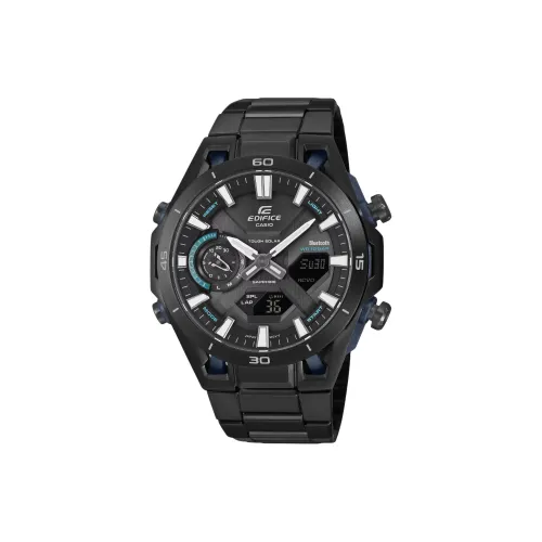 CASIO EDIFICE Солнечный кварцевый механизм нержавеющая сталь ремешок мужские часы черный циферблат