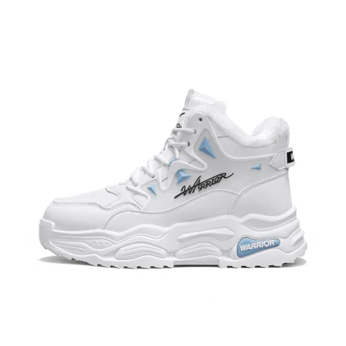 Warrior Толстая подошва Высокие кеды Белые с флисовой подкладкой Мужские