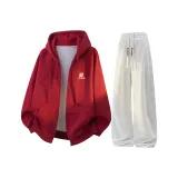 Бордовый + Белый Серый K [С флисовой подкладкой, улучшенный]