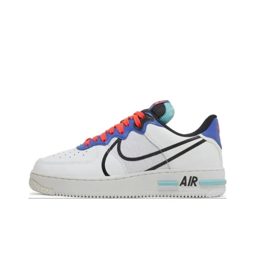 Nike Air Force 1 React Low Топ Скейтборд Кроссовки Мужские Белый Синий Красный