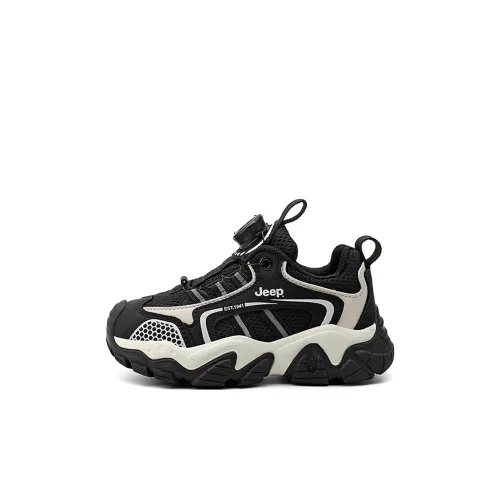 Jeep Легкий Амортизирующий Противоскользящий Низкий Топ Беговые Кроссовки Черный Детский