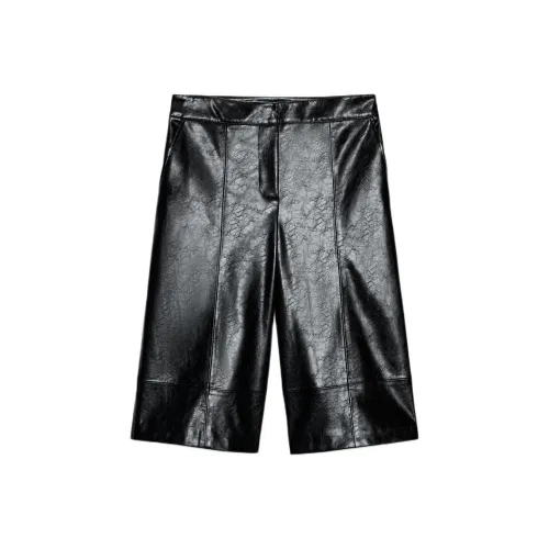 ZARA Collaboration Черные Женские Повседневные Шорты