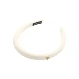 Бежевый ободок с бантом