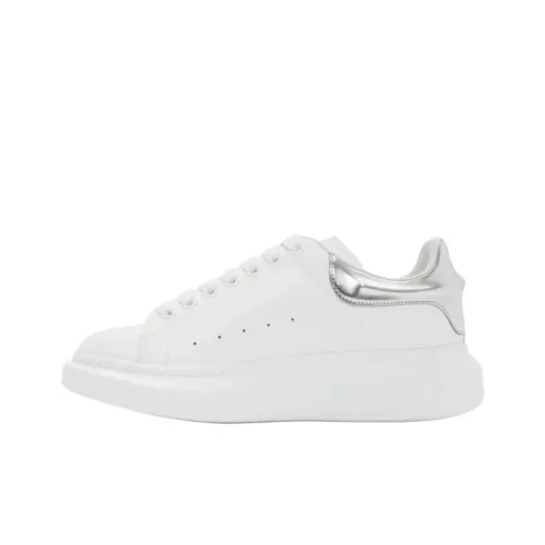 Alexander McQueen Oversized Sneaker Low Топ Повседневная обувь Мужская Белый Серебряный