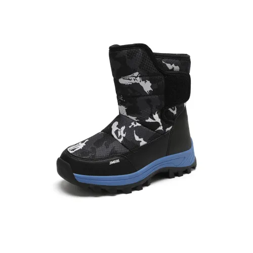 King Jinmai Термический противоскользящий высокий топ детские зимние сапоги унисекс