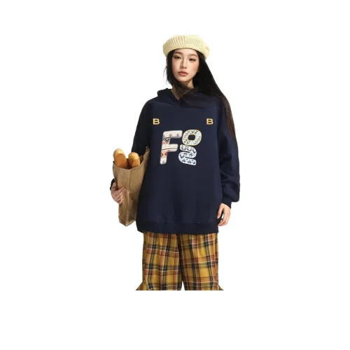 SIXUSICHOU Темно-синий Стандартное издание Женские Свитшоты