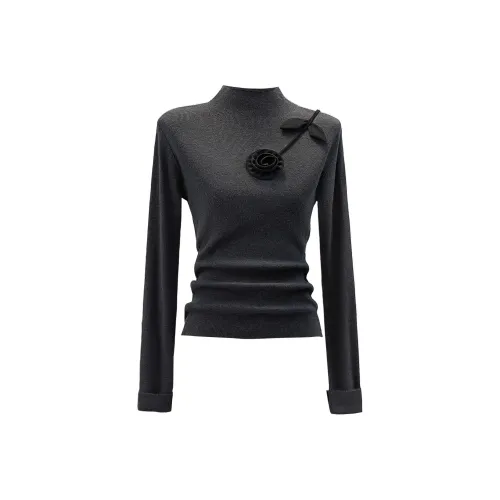 SIBAISHE Темно-серый Женский Свитер