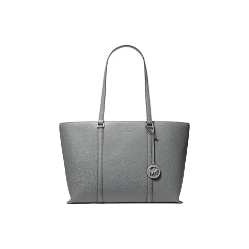 MICHAEL KORS Сумка через плечо из кожи большая женская цвет цементный серый