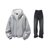 Комплект одежды (Кардиган серого цвета Фотиния + Джинсы)