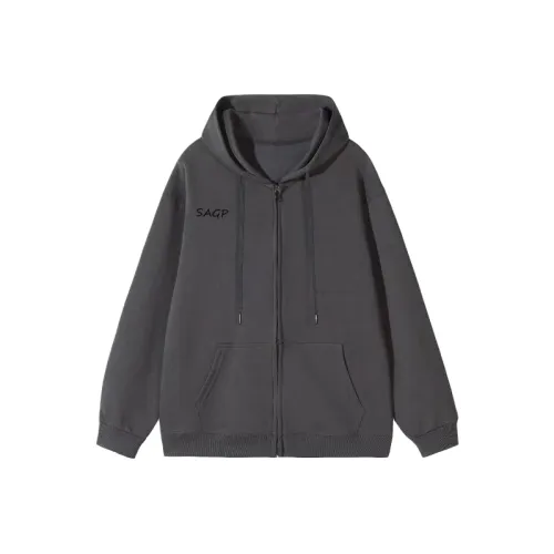 SAGP Unisex Свитшоты Железо Серый