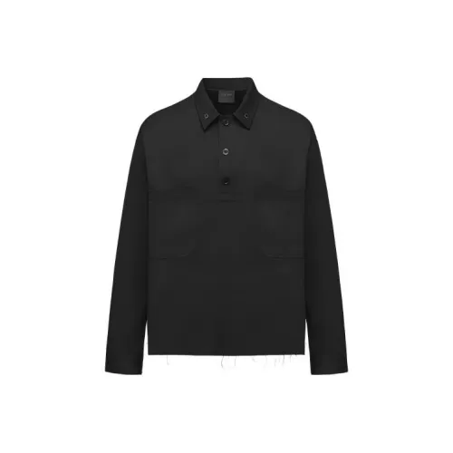 TEAM WANG Design Fw25 Рубашка Унисекс Черный