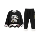 Джип/Черный комплект [Утолщенный и с подкладкой из шерпы]