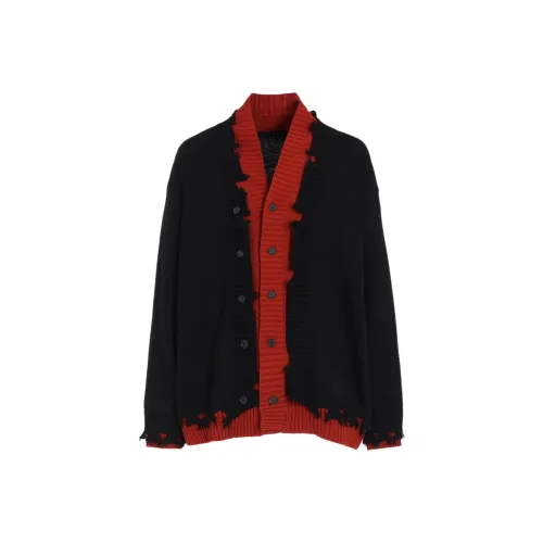 Yohji Yamamoto S'YTE FW25 CORPILON BULKY Шерсть Цвет BLOCKED DAMAGE Кардиган Трикотаж Унисекс