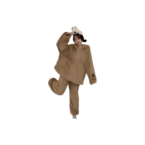 Dippanis Brown Bear Baby Women's Pajama Sets Dippanis Brown Bear Малыш Женские Пижамные Комплекты