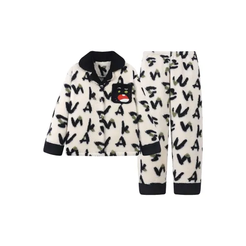 HANQIANNUO Осенне-зимняя пижамная верхняя одежда для женщин утолщенная и с флисовой подкладкой термическая