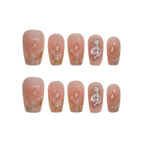 SHANGSHIQIN Мягкий Премиум Loose Розовый кварц Осветляющий Металл Знак Змеи Элегантность 20mm Короткий LADDER Однотонный