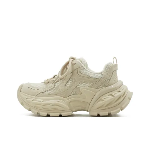 HEIPA Износостойкий Дышащий Сбалансированный Легкий Низкий Топ Кроссовки с Толстой Подошвой Женские