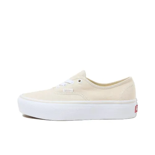 VANS Authentic Platform 2,0 Устойчивые к истиранию Дышащие Низкие Кеды Унисекс Light Желтый
