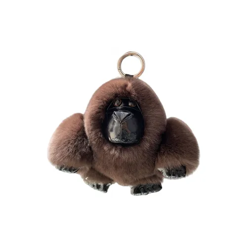 TUMIYU Милый True Мех кролика рекса Горилла Брелок Плюшевый Подвеска 10 см 13 см Длина тела
