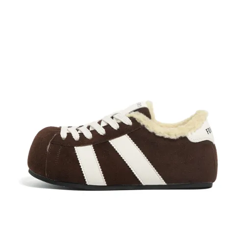 FOREVER 21 Низкие кроссовки для скейтбординга женские цвет кофе