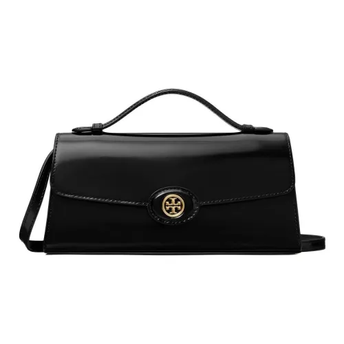 Tory Burch Robinson Кожа Одно плечо Сумка Женская Черная