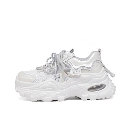 Барби Амортизация Дышащий Увеличение Высоты Низкий Топ Толстая Подошва Женские Кроссовки