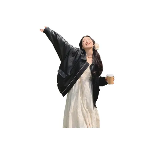 COVER TIME Черные Женские Куртки