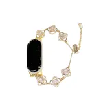 Золотая цепь + прозрачный розовый ромб