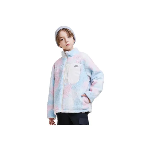 Mizuno Светло-синие детские флисовые толстовки