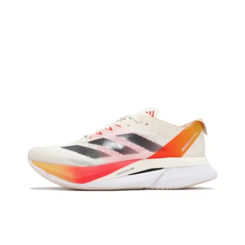 Adidas Adizero Boston 12 Беговые кроссовки Низкий Топ Белый Женский