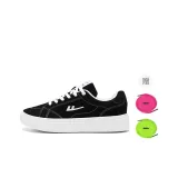 Чёрный (Белый/Неоново-зелёный/Фиолетово-розовый Шнурки)