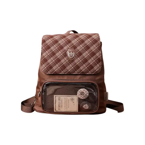 Cool Fun Полиэстер Рюкзак Женские Коричневый