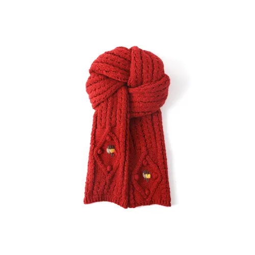 FREE RABBITⅡ Осенний Зимний Нишевый Дизайн Атмосферный Термический Универсальный Вязаные Шарфы Унисекс