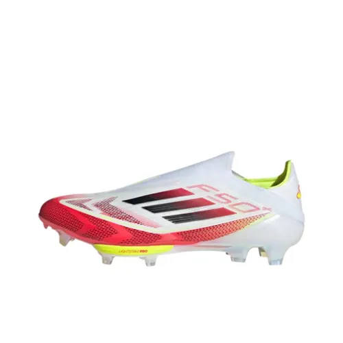 Adidas F50+ Slip-resistant Abrasion-resistant Football Cleats Men's White Black Yellow Адидас F50+ Противоскользящие Устойчивые к истиранию Футбольные бутсы Мужские Белый Черный Желтый