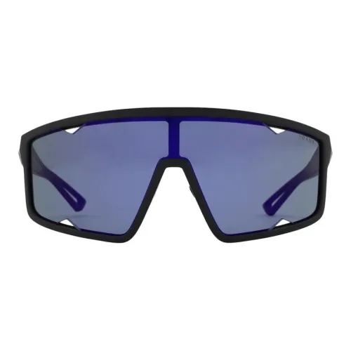 PRADA Пластик Нерегулярная форма Солнцезащитные очки Мужской Черный