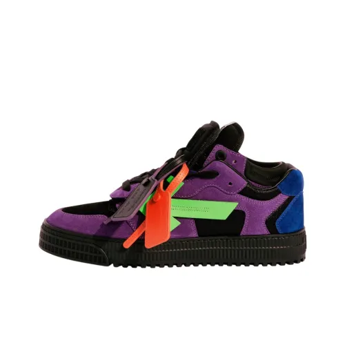 OFF Белый Низкий Топ Скейтборд Кроссовки Мужские Фиолетовые