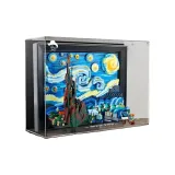 LEGO 21333 Ван Гог Звездная Ночь + Коробка для демонстрации Интегрированная + Боковая дверь (можно установить на стену)
