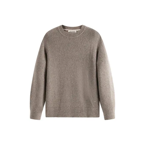 PEACEBIRD MEN Lilac Brown 1 Men's Sweaters PEACEBIRD MEN Сиреневый Коричневый 1 Мужские Свитера