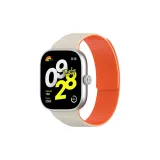 Звездный & Оранжевый - Интегрированная Зернистая Кожа Личи, Силикон, Магнитный Ремень