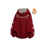 Бордовый (Пятиконечная звезда, утолщенный, с флисовой подкладкой)