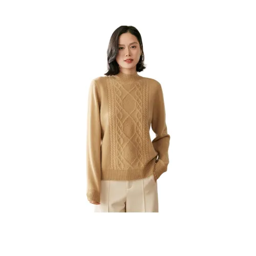 H YXIANG Кашемир Свитер Женские