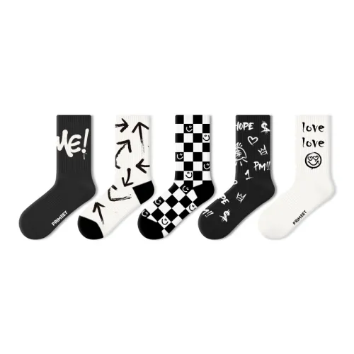 PRIMEET Носки Crew Унисекс упаковка из 5 пар