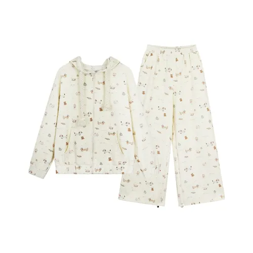 Абрикосовый свитшот пальто + повседневные штаны женские спортивные костюмы с толстовкой